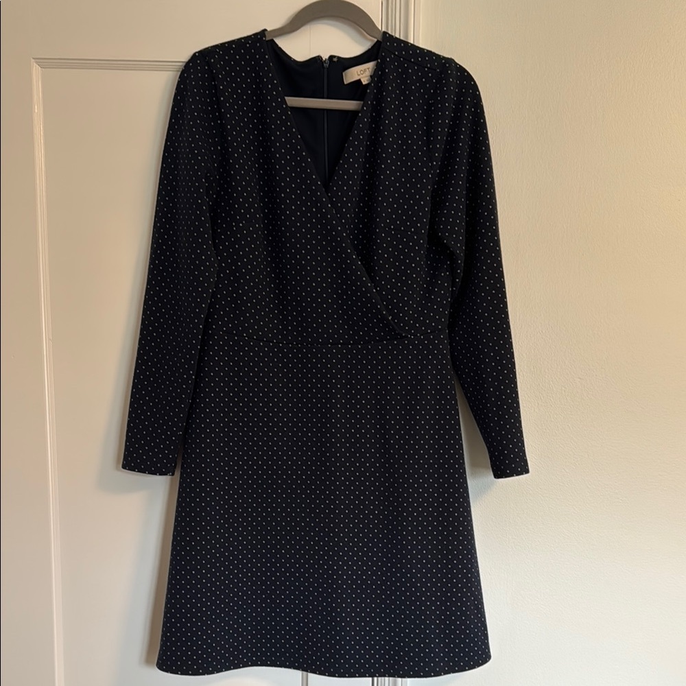 Blue Polka Dot Dress Wrap